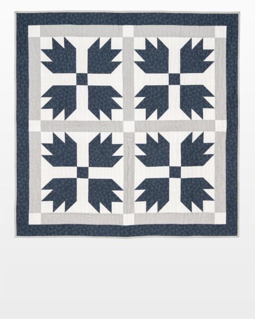 AccuQuilt GO! Die Bear's Paw 14" Finished 55461 view of quilt with patterns