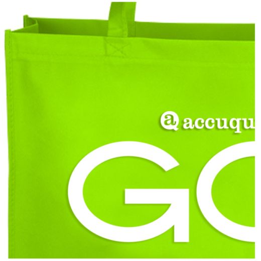 AccuQuilt GO! Green Shopping Tote Bag-16" x 20" 55479