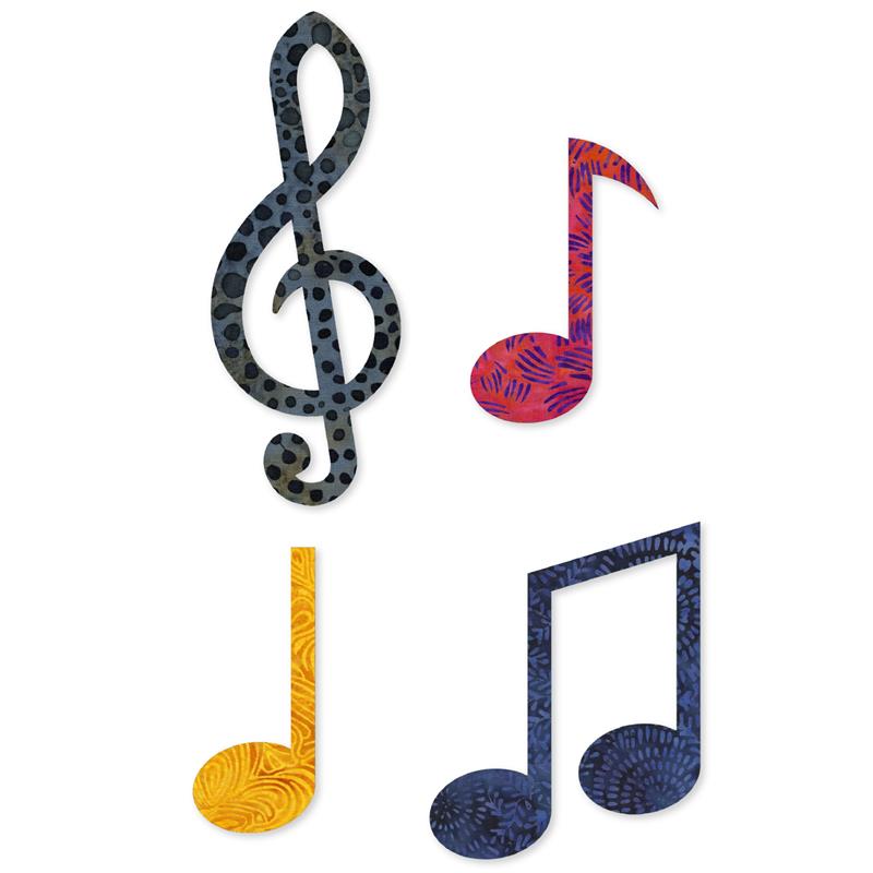 AccuQuilt GO! Music Medley Die 55482 image of patterns