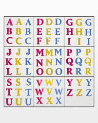 AccuQuilt GO! Classic 2" Alphabet Uppercase Set Die view of letters