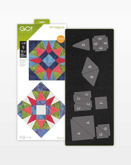 GO! North Carolina Star 12" Finished Die 55605 image of packaging