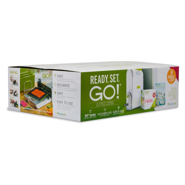 AccuQuilt GO! Ready Set GO! Ultimate Fabric Cutting System 55700 image of packaging