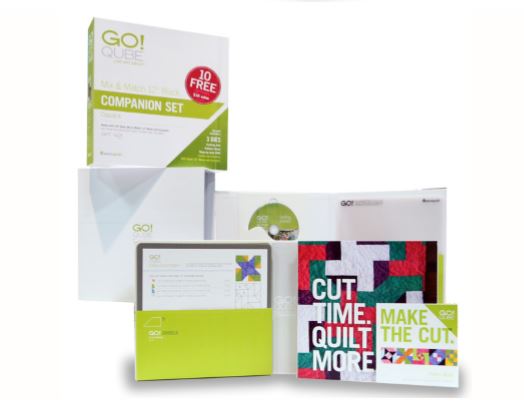 AccuQuilt GO! Qube 12" Companion Die Set 55782 image of packaging and everything that comes with it