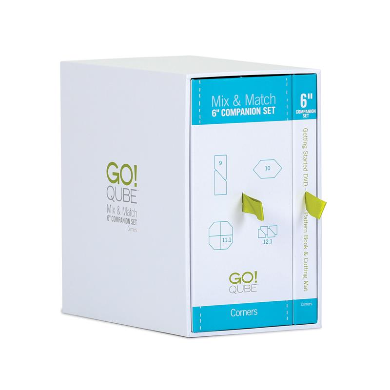 AccuQuilt GO! Qube 6" Companion Die Set Corners 55784 image of packaging