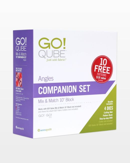 AccuQuilt GO! Qube 10" Companion Set- Angles Die 55799 image of package
