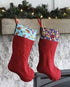 AccuQuilt GO! Santa Stocking Die image of pattern