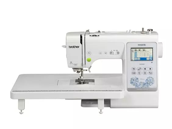 front facing image of the Brother Innov-is NS1850D four by four Sewing and Embroidery Machine with table