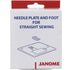 Janome Straight Stitch Needle Plate and Foot 846808013 for Sale at World Weidner