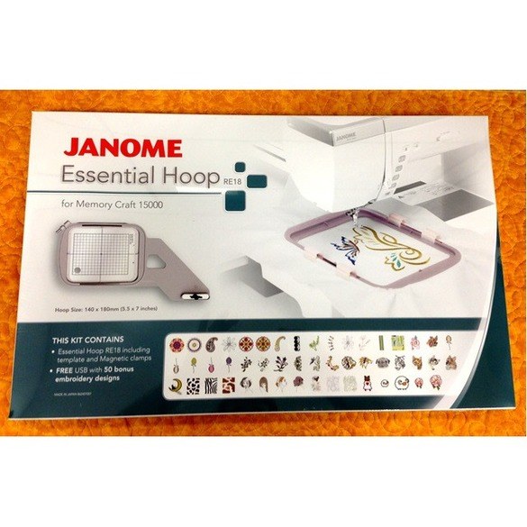 Janome 862407018 Essential RE18 Hoop Kit