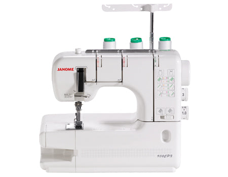 front facing image of the Janome CoverPro 900CPX Coverstitch Serger Machine
