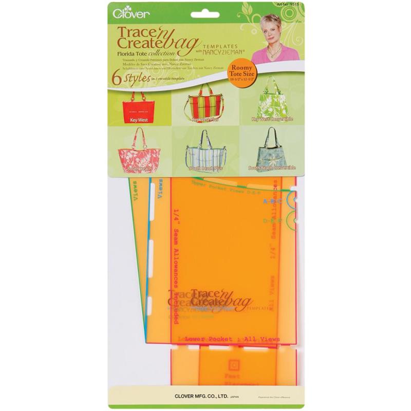 Clover Florida Tote Collection Trace 'n Create Quilt Templates CL9515