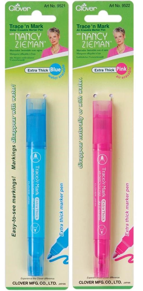 Clover Trace 'n Mark Air-Erasable Marker Pen By Nancy Zieman (Assorted Colors)