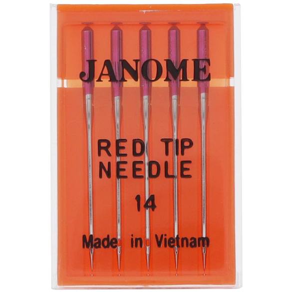 Janome 990314000 Red Tip Needles