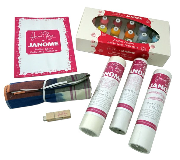 embroidery kit that comes with Janome MB7 Embroidery Machine