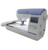 angled image of the Brother PE800 seven by five Embroidery Machine