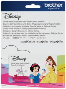 Brother CADSNP06 Colección de manualidades de papel de Blancanieves y Bella de Disney
