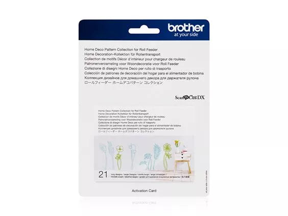 Brother CADXRFDP02 Roll Feeder Home Deco Pattern Collection activation card