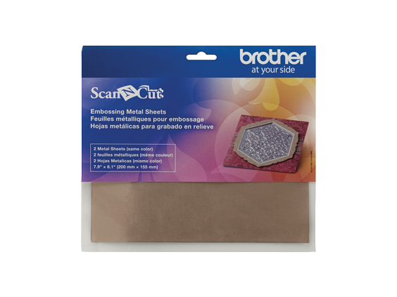Brother ScanNCut CAEBSBMS1 Brass Metal Sheets