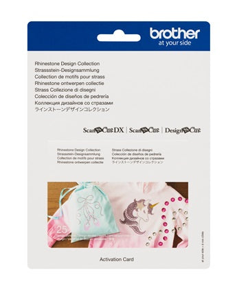 image of the Brother CARSDP01 ScanNCut Rhinestone Design Collection activation card