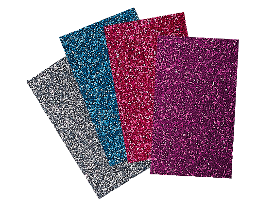 Brother ScanNCut CATG02 Iron On Transfer Glitter Sheets 4 Bright Colors