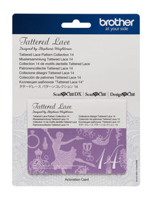 Tarjeta de activación Brother ScanNCut CATTLP14 Tattered Lace Collection 14