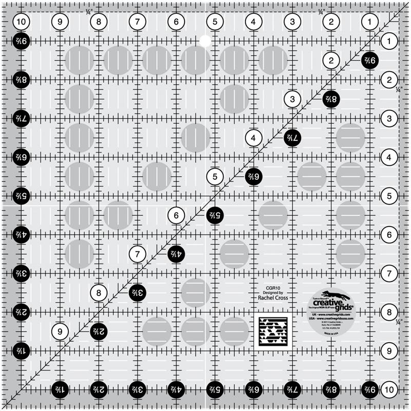 Creative Grids 10 1/2" Square Ruler