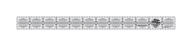 Creative Grids 1" x 12" Rectangle Ruler CGR112 for Sale at World Weidner