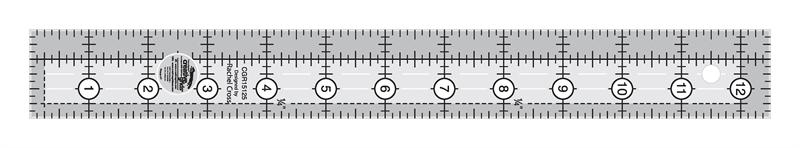 Creative Grids Regla rectangular de 1 1/2" x 12 1/2"