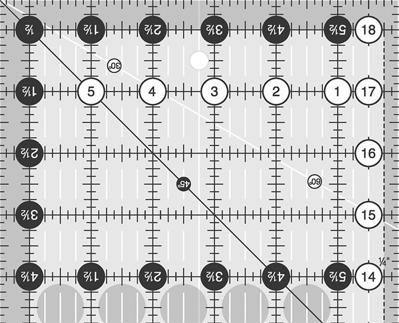 Creative Grids Regla rectangular de 6 1/2" x 18 1/2"