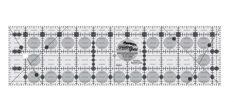 Creative Grids 3 1/2" x 12 1/2" Rectangle Ruler