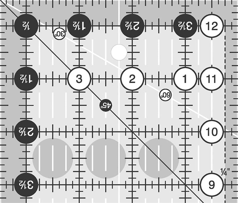 Creative Grids Regla rectangular de 4 1/2" x 12 1/2"