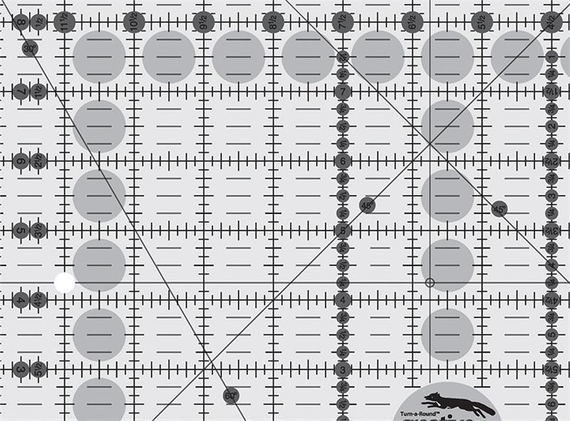 Creative Grids Regla rectangular de 8 1/2" x 12 1/2"