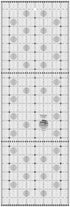 Creative Grids Charming Itty Bitty Eights Rectangle XL 18" x 24" Quilt Ruler