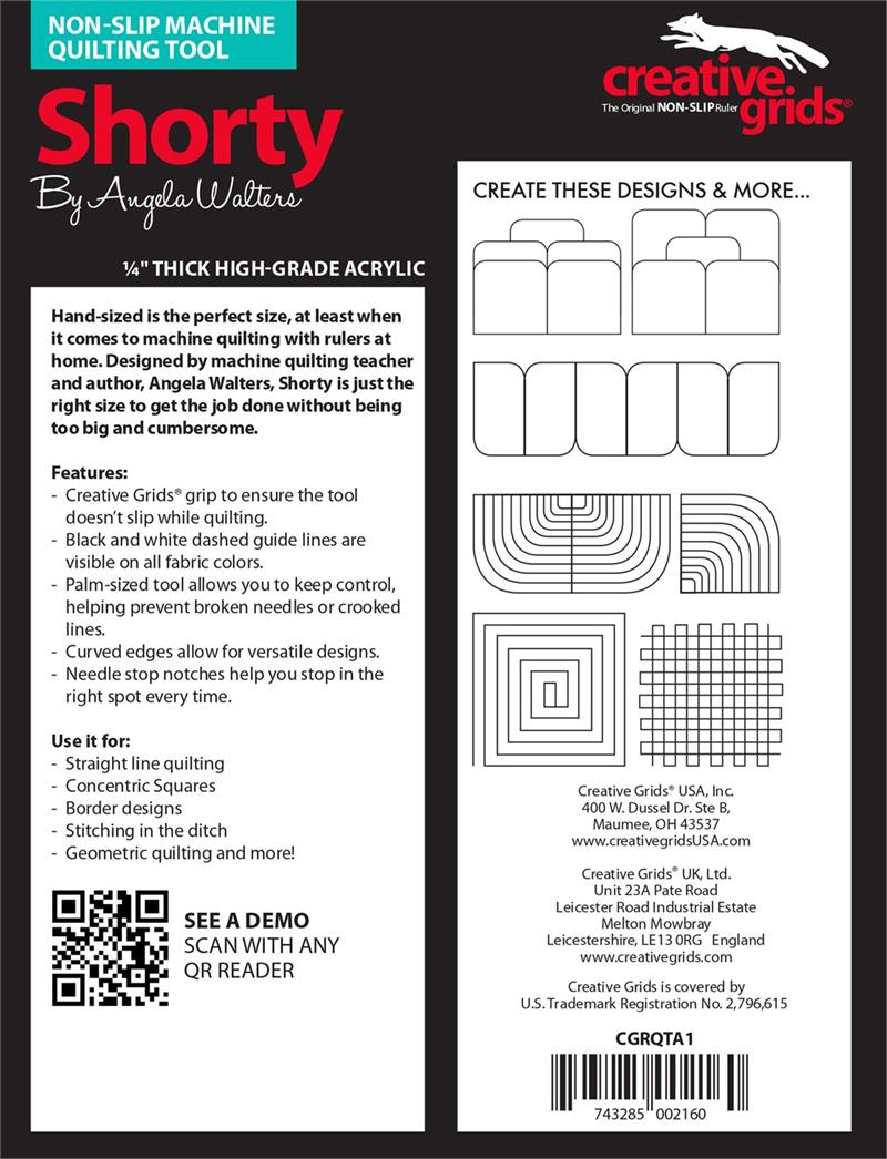 Creative Grids Shorty Machine Quilting Tool CGRQTA1 for Sale at World Weidner