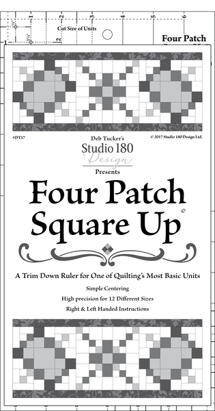 Studio 180 Design Four Patch Square Up Ruler Herramienta para acolchar