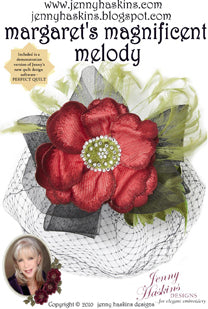Janome Jenny Haskins Margaret's Magnificent Melody Embroidery Designs CD