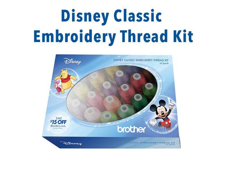 Brother ETPDISCL24 Disney Classic 24 Spool Embroidery Thread Kit