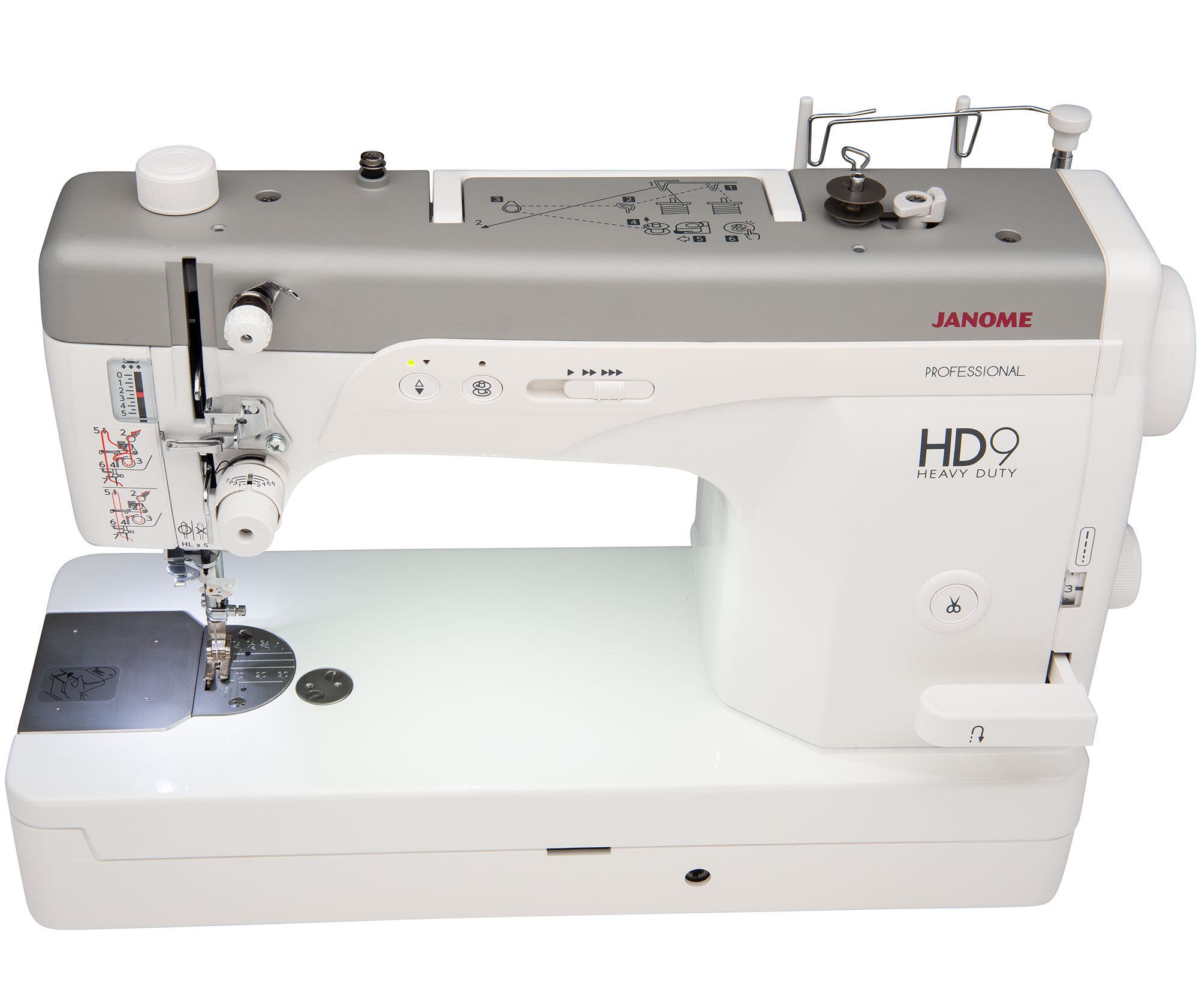 top down image of the Janome HD9 Sewing Machine
