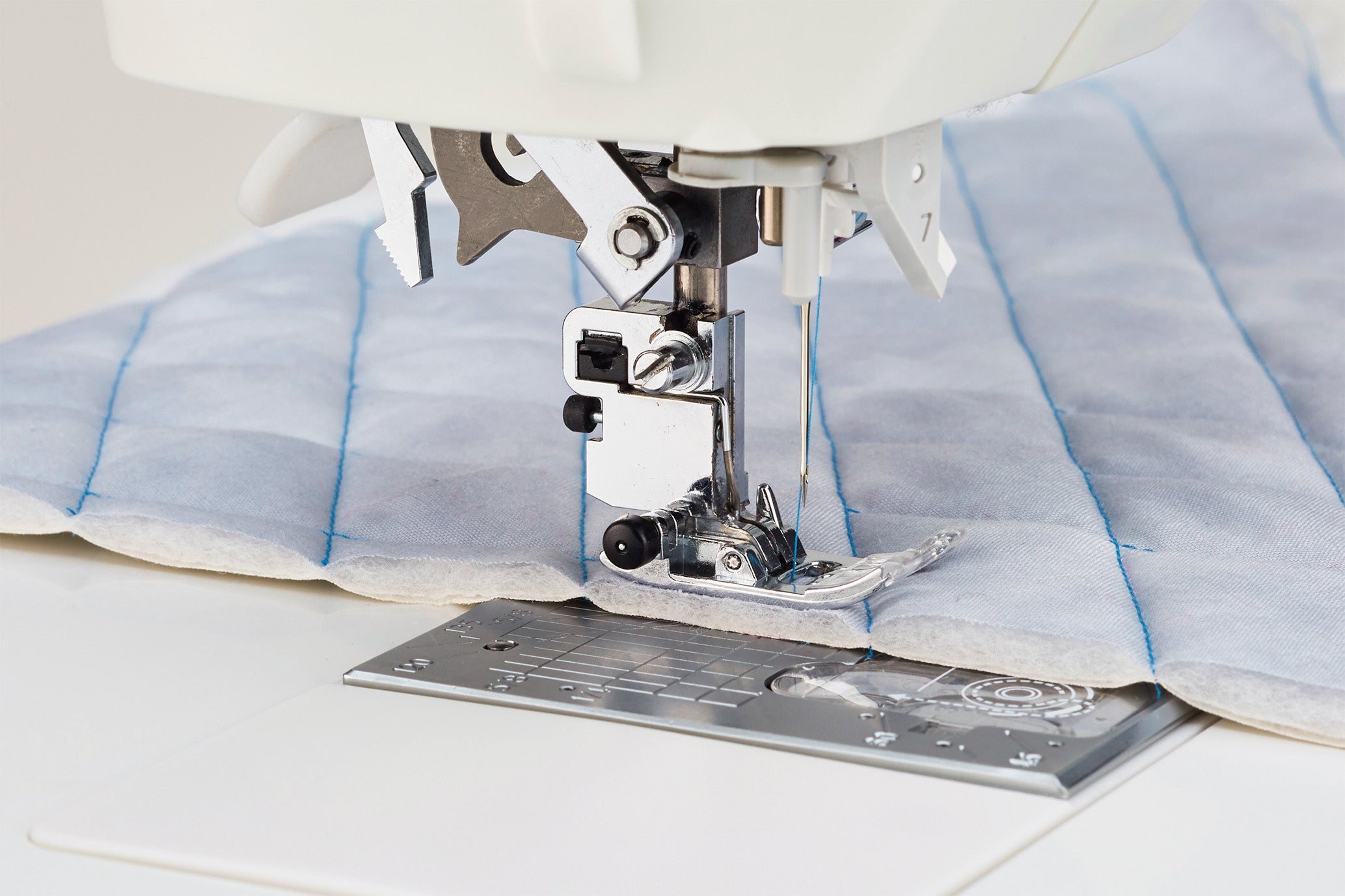 close up image of the JUKI HZL-NX7 Kirei Professional Quality Sewing and Quilting Machine needle