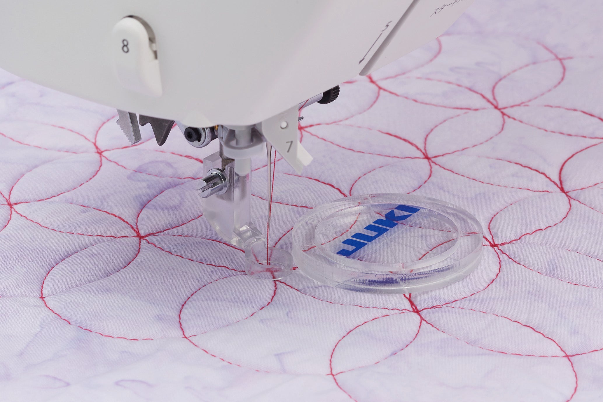 close up image of the JUKI HZL-NX7 Kirei Professional Quality Sewing and Quilting Machine needle