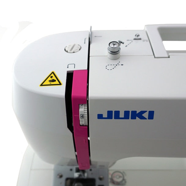 JUKI HZL-355ZW view of the adjustable wheel from the top