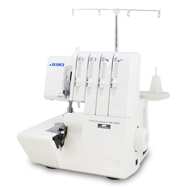 JUKI MO-104D 2/3/4 Thread Overlock Serger Sewing Machine view of the front of the machine