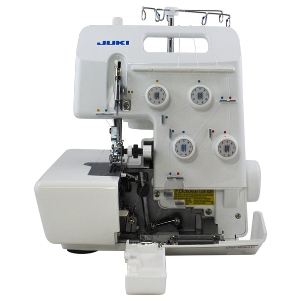 JUKI MO-644D 2/3/4 Thread Overlock Serger Sewing Machine view of the back of the machine