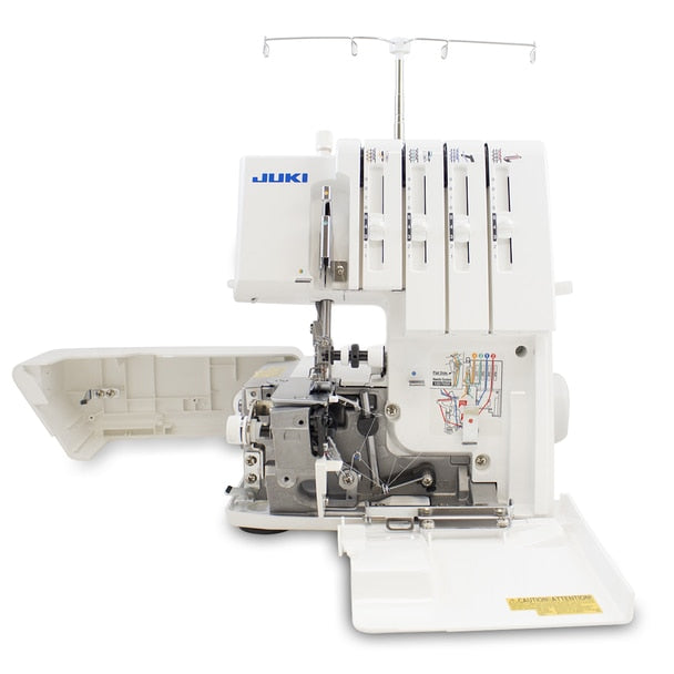 JUKI MO-104D 2/3/4 Thread Overlock Serger Sewing Machine a side view of the internals of the machine