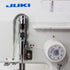 JUKI MO-655 2/3/4 Thread Overlock Serger Sewing Machine close up view of thread adjustment wheel