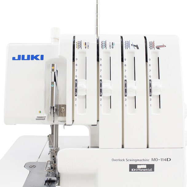 JUKI MO-114D 2/3/4 Thread Overlock Serger Sewing Machine view of thread adjusters