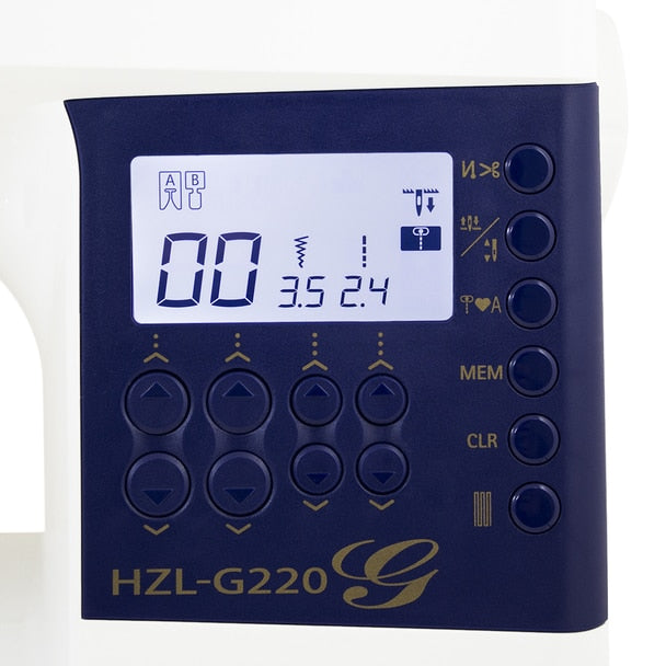JUKI HZL-G220 view of control panel