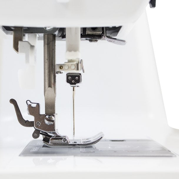 JUKI HZL-80HP close up view of the needle