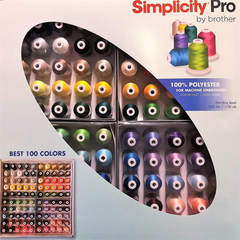 Brother Simplicity Pro ETPBEST 100 Embroidery Thread Kit box