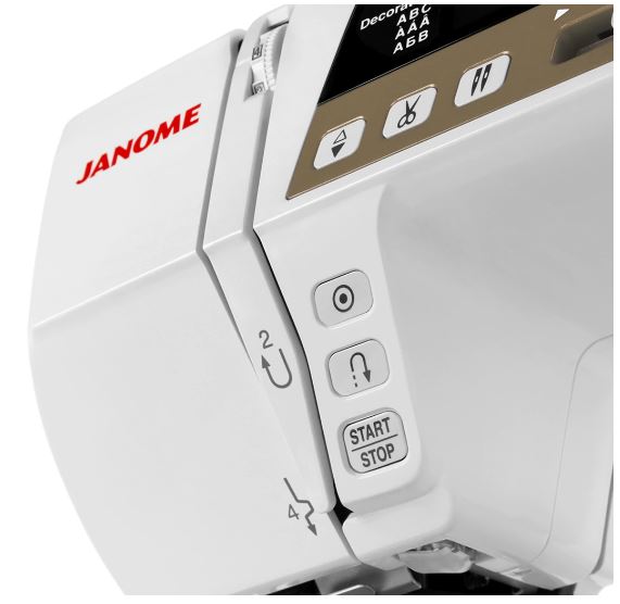 close up of the Janome 4120QDC-T Sewing Machine